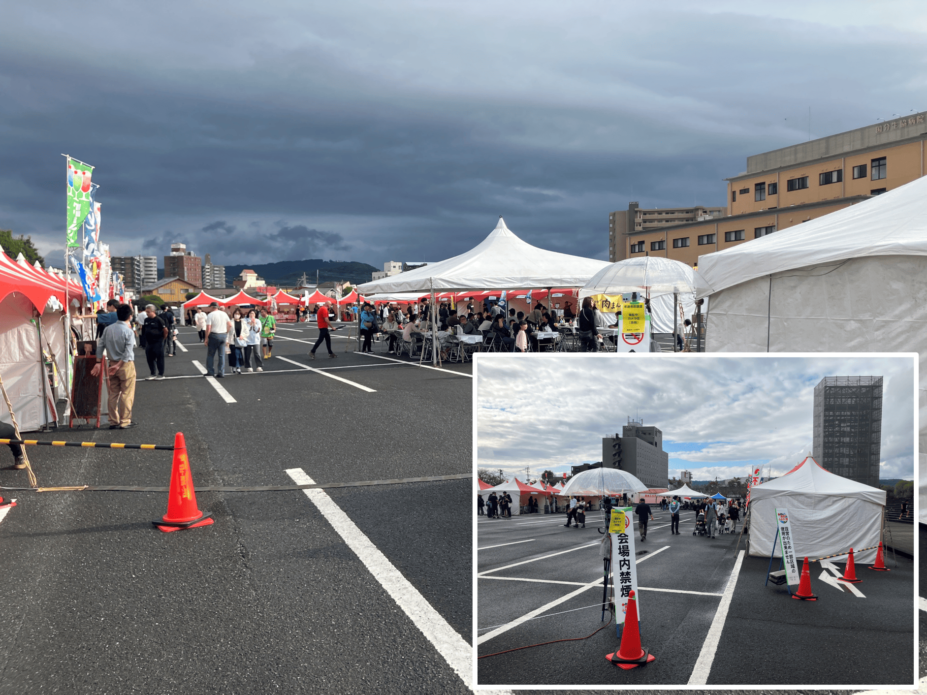 2025年の会場入口の設置風景